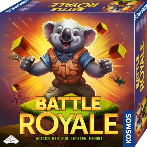 Kosmos 684037 Battle Royal, Action bis zur letzten Figur! Familienspiel für 2-4 Personen ab 8 Jahren mit besonderen Action-Gimmicks