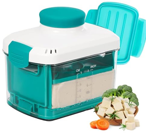 Mingchengheng Tofupresse - Tofu-Presse, Tofu-Pressform, Saftpresse Bohnengallerte Sieb Küche Haushaltswerkzeuge Einstellbar zum Auspressen von Wasser