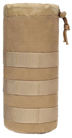 zwxqe Vattenflaskans bärarväska, isolerad vattenflaska ärm, praktiska sporttillbehör, lämpliga tumbler-tillägg, flaskhållare för våtprevention 23 x 10 cm storlek, Kaki, Se référer au descriptif, Se