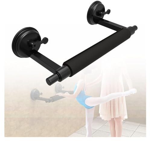 GLJTUO Ballettstange, Tragbare Ballettstange Für Zuhause, An Der Wand Montierte Ballettstange Und Tanzstange, Beinpresse Und Dehnungstraining, Keine Löcher Zum Stanzen,50 cm/19.68