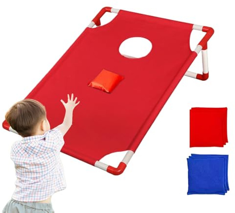 Jeu Cornhole pour Les | Bols Souples compacts en Plein air - Jouet Amusant Actif et Compact avec Sac d'entrepôt pour Les fêtes d'anniversaire pour Les d'intérieur et extérieur Jardin