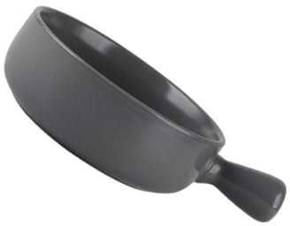 HOLIDYOYO Piatto Circolare in Ceramica Per Forno Con Manico Resistente Ad Alte Temperature Per Dolci Frutta e Insalate Uso Domestico e Professionale Colore Grigio Matte