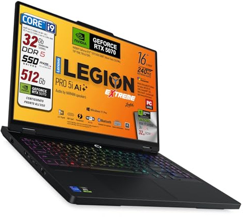 Lenovo Legion Pro 5i Notebook Gaming Intel Core i9-14900HX, DDR5 32Gb