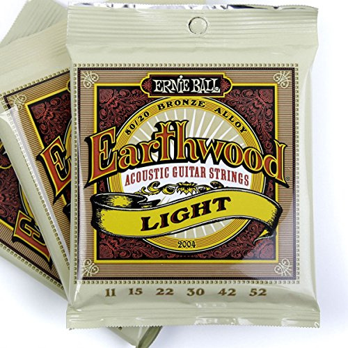 Ernie Ball 2004 - Set di 3 corde per chitarra acustica