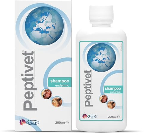 ICF | Peptivet Shampoo | Gentle Cleansing, Moisturising & Skin Support Formula for Cats & Dogs | Ideal for Pets with Sensitive Skin | 200ml