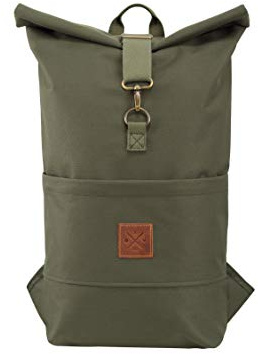 M13 RollTop - wasserdichter Roll Top Rucksack (20L), Kurierrucksack mit Innenfach, wasserabweisendes Material, verstellbare Gurte (Manufaktur13) (Dazzle)