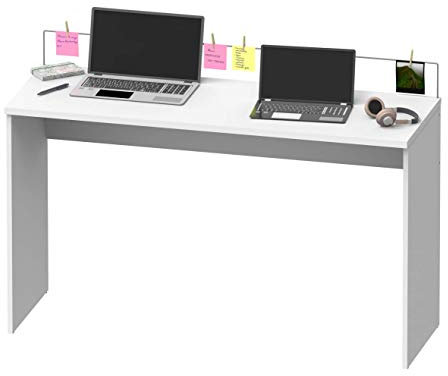 MUEBLES PITARCH | Mesa Escritorio de Estudio, para Salones, Blanca,77x131,5x45 cm(Alto x Ancho x Fondo) Moderna Modelo Haley