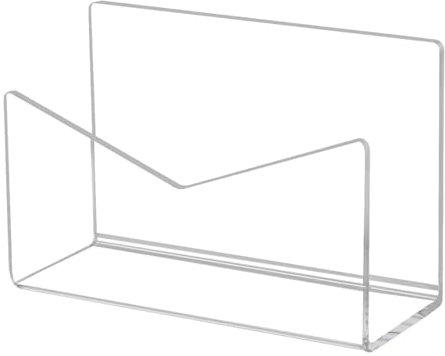 Shenrongtong Acryl-Posthalter,Acryl-Umschlag-Briefständer - Tragbarer Briefständer aus Acryl für Arbeitsplatten, Schreibtische, Schulen, Zuhause und Büros