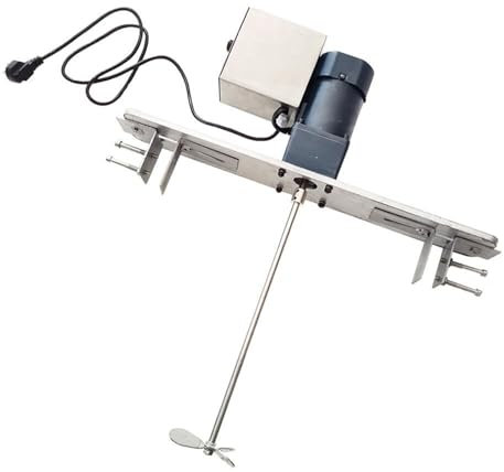 Mezclador de pintura, mezclador de mortero portátil eléctrico, velocidad de 300 RPM, ancho de abrazadera ajustable, hoja de 12 cm, for mezclar motar, yeso, pintura, cemento, hormigón