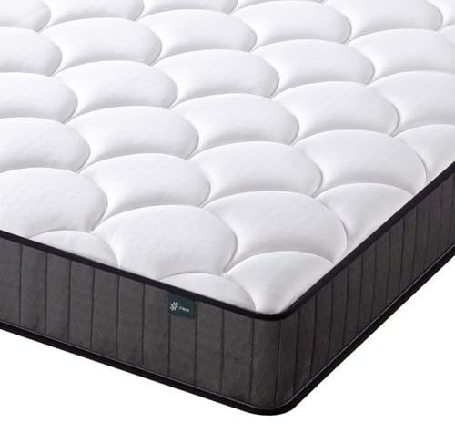 ZINUS Taschenfederkernmatratze Einzelbett 90 x 190 cm Matratzenhöhe 20 cm Hybrid-Matratze mittlere Härte Orthopädische Unterstützung Oeko-Tex
