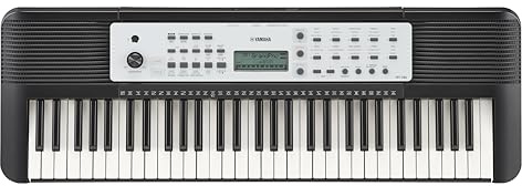 Yamaha 61-Key Portable Keyboard for Beginners with Built-In Songs, Quiz Mode, Music Rest, with Power Adapter YPT280