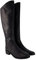 Ulla Popken Damen große Größen Übergrößen Plus Size Lederstiefel, XL-Schaft, Schlangenprägung, Weite H Marine 43 834503130-43