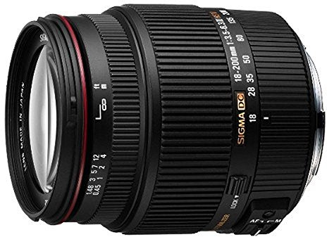Sigma 18-200 mm f/3.5-6.3 II DC OS HSM Sony - Objetivo para Sony (Distancia Focal 27-300mm, Apertura f/6.3-22, Zoom óptico 3.8X,diámetro: 62mm) Color Negro