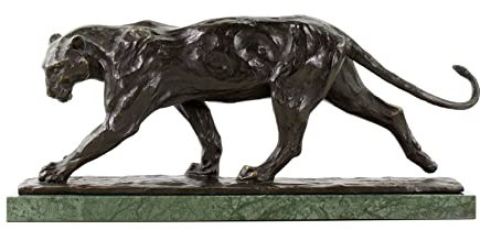 Begränsad bronsskulptur – Running Panther in (1904) – Panthère Marchant Rembrandt Bugatti – bronsfigur – signerad konst online köp – panter – bronsfigur