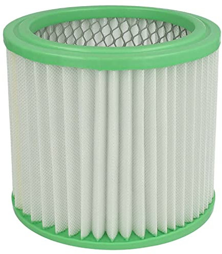 vhbw filtro a pieghe piatte compatibile con Navaris aspiracenere (10L 800W) aspirapolvere - Cartuccia filtrante, plastica/carta