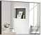 Badezimmerspiegel, Badezimmerspiegel mit schwarzem Rahmen, großer rechteckiger Schminkspiegel, Wandspiegel, Friseursalonspiegel, horizontal oder vertikal, 70 *