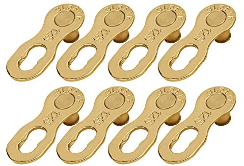 Akozon 4Paar Kettenschloss Fahrrad, Fahrrad Kettenglieder Fahrrad Missing Link 12 Fach Fahrradkette Kettenschloss Kette fehlt Link Connector Teile Radsport-Zubehör Fehlendes Glied