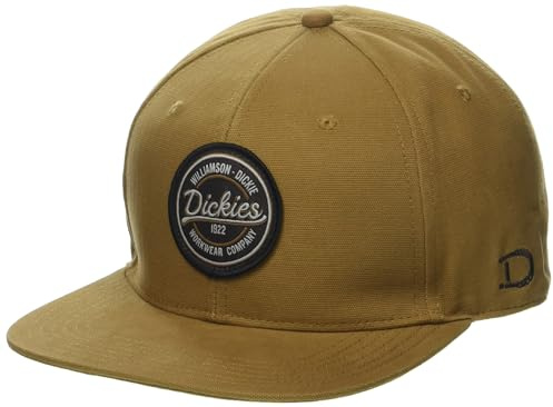 Dickies Men's Flat Bill Duck Cap, Brown, One Size