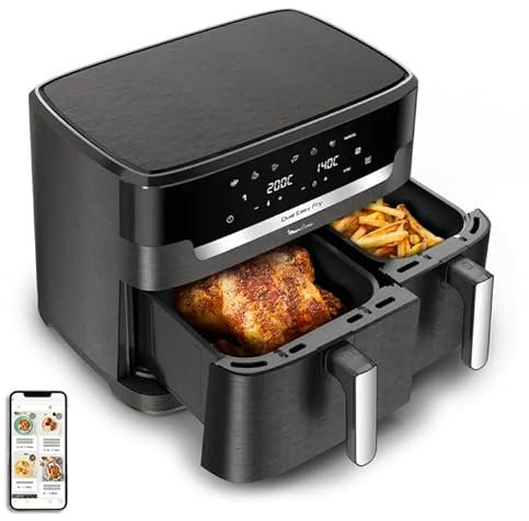 Friteuse sans huile Moulinex Dual Easy Fry XXL EZ942HF0 2700 W Noir