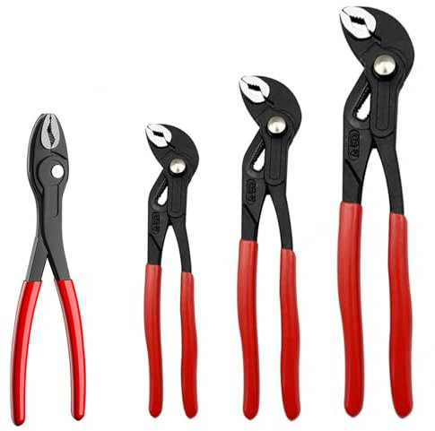 3-Piece Water Pump Pliers Set – 7 10 12 Tongue and Groove Pliers