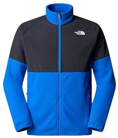 The North Face NF0A89JGAES M GLACIER HEAVYWEIGHT FULL ZIP Giacca Uomo Hero Blue/Asphalt Grey/Taglia L