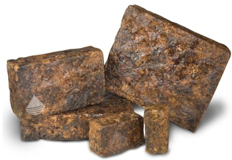 African Black Soap, Raw Organic Natural, Face Body Hair Cleanser, Traditional African Skincare (1)