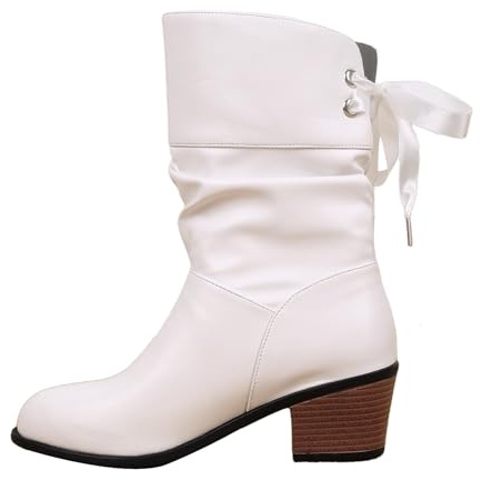 HOOUDO Stivali Estivi,Stivali Estivi Donna Morbidi Stivaletti Estivi Traforati Corti Moda Stivaletti Scarpe da Cerimonia Texani Scarpe