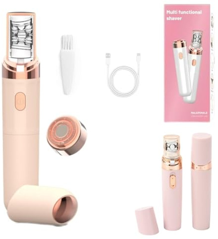 M6 Boutique Epil Wiz Epilateur Electrique Epilation Visage Femme, Un Rasage Efficace et Rapide Lavable, Portable et Rechargeable par USB