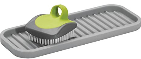 iDesign Silicone Sink Tray, Grey