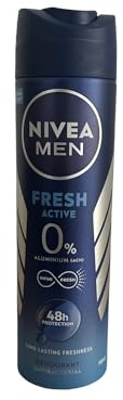 6-pack – Nivea deodorantspray män 0 % aluminium – Fresh Active – 150 ml
