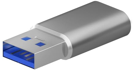 MINI ADAPTADOR AISENS USB 3.2 GEN2 USB 2.03A TIPO USB-C H-A M GRIS
