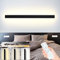 ZTWLEED LED Wandleuchte Innen Dimmbare,44W Wandlampe mit Fernbedienung 2.4GHz,10-100% Helligkeitseinstellung Wandleuchte Schwarz für Schlafzimmer Wohnzimmer Korridor Treppenhaus,120CM 110-240V