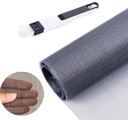 Moustiquaires Fenêtre, 250 x 120 cm Moustiquaire Fenetre Ajustable, Rouleau Moustiquaire Fenetre, Moustiquaire Fenetre Scratch, Fibres de Verre Moustiquaire Pour Fenêtres Portes Balcon Jardins