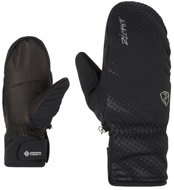 Ziener Karoia skidvantar/vintersport | primaloft, vindtät, mycket varm, svart, 7