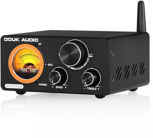 HiFi Bluetooth TPA3255 Digitaler Verstärker VU Meter Plattenspieler Stereo Amplifier (ST-01 Plus)