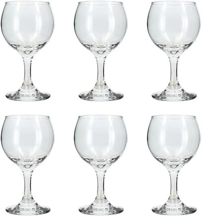 NOVASTYL - Lot de 6 verres à pied ballon 19cl en verre transparent - 1605167