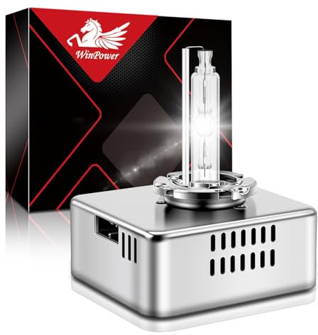 WinPower D5S Xenon Bulbs 35W 6000K HID Headlight Bulbs Super White full metal base Headlamp Bulb 12 V Car Replacement Kit, 1 Piece