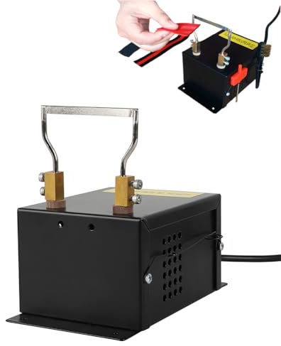 Tagliafune Elettrico, Termosigillatrice da 30 W, Kit di Utensili da Taglio per Montaggio su Banco, Temperatura Massima 500 ℃, Lama Termica A Coltello Caldo, per Nastro in Tessuto Intrecciato Black