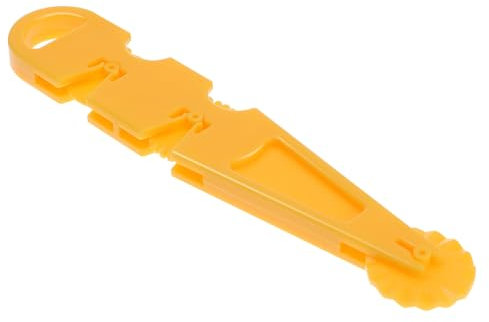 CRILSTYLEO Mattarello in Rilievo Pasta di Gomma Taglierina per Fondente Rotella Gialla