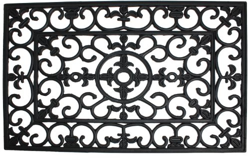 DII Rubber Doormats Collection All Weather, 24x36, Wrought Iron