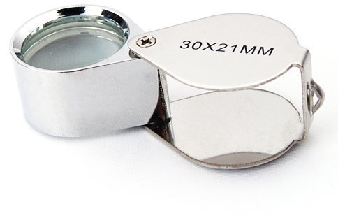 Accessotech Jewellers Loupe 30 x 21 mm glas smycken antikviteter förstoringsglas märke öglelins