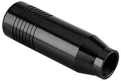 Keenso Auto Schaltknauf, Universal 8,5cm Aluminiumlegierung Auto Manuelle Schalthebel Schaltknöpfe mit 3 Adapters 8cm/10cm/12cm(Schwarz)