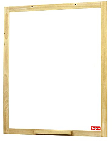 JEUJURA - Tableau Mural Feutre et Magnétique - Tableau Enfant 3 Ans - 8824 | 54x66cm - Face blanche pour feutre effaçable à sec et magnétique - Jeu Éducatif - Imitation - Fabriqué en France