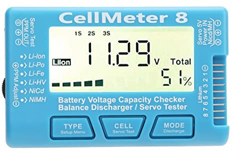 Digital Batterikapacitetskontroll Lipo Tester Spänningstestare Mätare Batteribalanserare Batteritestare för LiPo Life Li Ion NiMH Nicd Cell