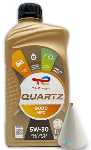 1 L Total Quartz 9000 NFC 5W-30 | 5W30 | kompatibel mit | Ford WSS-M2C913 | M2C913-C | M2C913-B | Jaguar | Motorenöl | mit Trichter | weitere Freigaben & Empfehlungen siehe Artikelbeschreibung