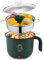 Padella Elettrica Mini Hot Pot 1.8 Litri - Portatile Antiaderente MultiCooker, Pentola Veloce Per Casa, Ufficio, Dormitorio + Piroscafo