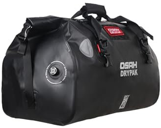 Greanthour Sacchetto asciutto moto-Borse da sella impermeabili per motociclette e bagagli con chiusura a rullo，Grande Spazio di Immagazzinaggio，Escursionismo, Ciclismo, Viaggio(Nero, 40L)