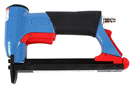 Agrafeuse pneumatique Pistolet à air comprimé Cloueuse Pression de travail 4-8 bar Pistolet à clouer avec sac de transport pour longueur de clous 6-16 mm