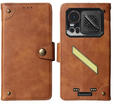 Cheshaoping Housse Téléphone Case Gel Skin pour HOTWAV Hyper 8 Pro 6.78 Coque Étui Cas Couverture Antichoc Cover Case (Marron)