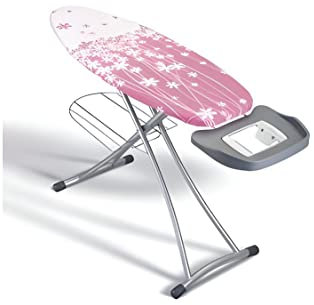 Metaltex 41807180080 Alhena Table à Repasser Métal Rose 125 x 44 cm